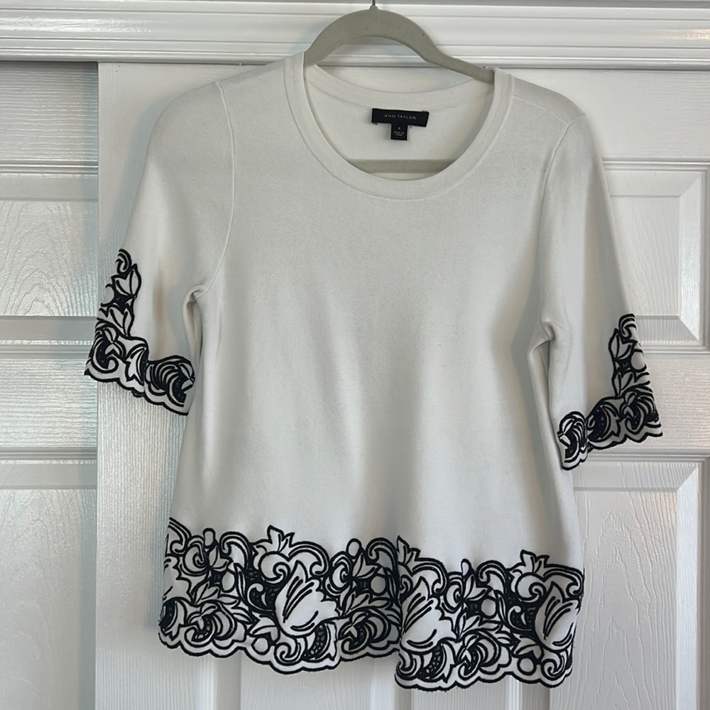 Ann Taylor quarter sleeve top